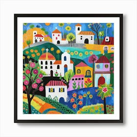 Kids Travel Illustration Spain 3 Art Print