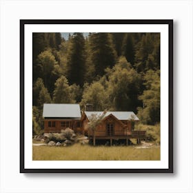 Cabin In The Woods Art Print