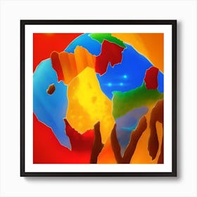 buffalo spectrum ai Art Print