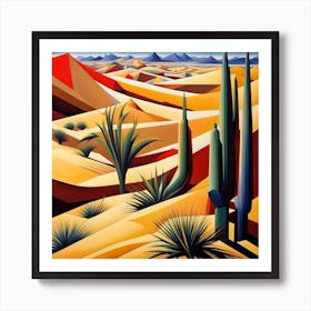 Desert Landscape 22 Art Print