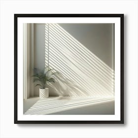 White Room With Sunlight Art Print