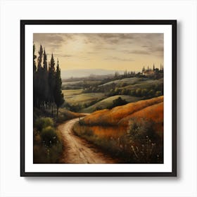 Tuscan Twilight Texture Art Print