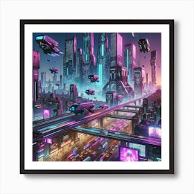 Purple Haze Urbania Art Print