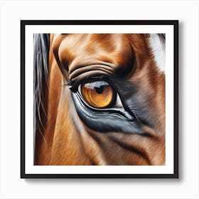 Eye Of A Horse 54 Art Print