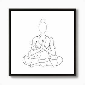 Meditating Woman 1 Art Print