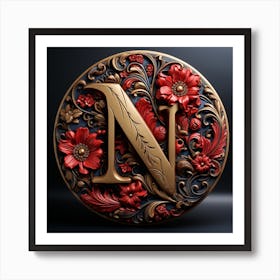 Letter N Art Print