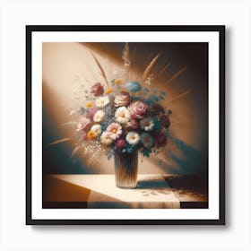 Flowers In A Vase 6 Art Print