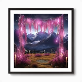Pink Forest Art Print