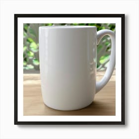 White Coffee Mug 1 Art Print