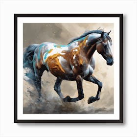 Horse Painting #4 Art Print Art Print