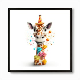 Birthday Giraffe 3 Poster