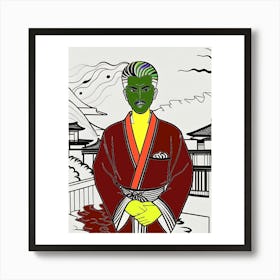 Asian Man Art Print