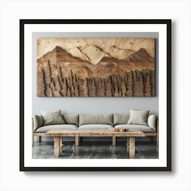 Wood Art Art Print