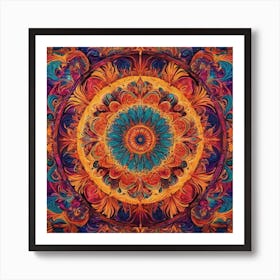 Rubber Mandala Art Print