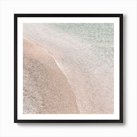 On The Beach Square Art Print