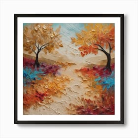 Autumn Trees 1 Art Print