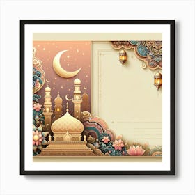 Ramadan Greeting Card 15 Art Print