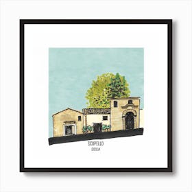 Scopello Square Art Print