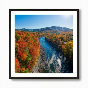 Fall Foliage In The Blue Ridge Mountains 2 Art Print