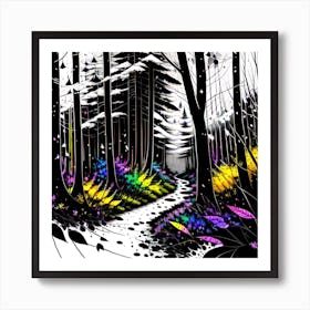 Forest Path 28 Art Print