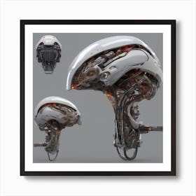 Cyberpunk Helmet Art Print