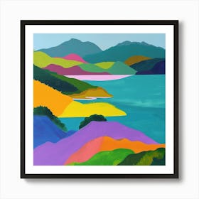 Abstract Travel Collection Virgin Islands Us 3 Art Print