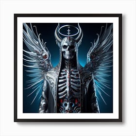 Demon Skeleton Art Print