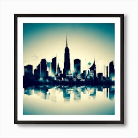 New York City Skyline 58 Art Print