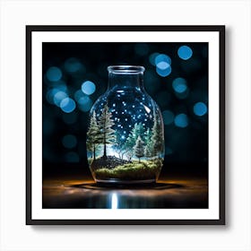 Jar Of Moss Art Print