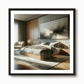 Modern Bedroom Design 3 Art Print