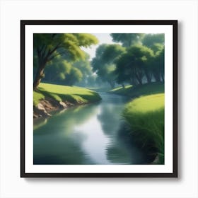 River In The Grass 16 Art Print