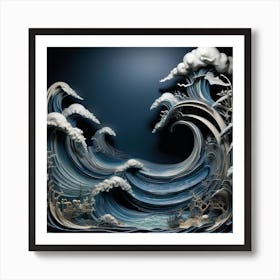 Great Wave 3 Art Print