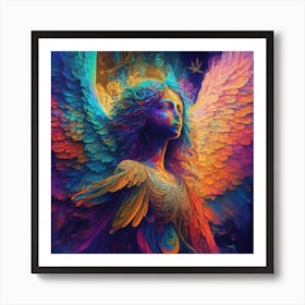 Angel Painting Art Print