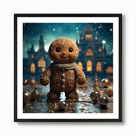 Gingerbread Man 2 Art Print