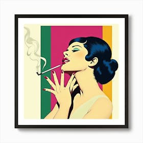 Cigarette Girl Art Print