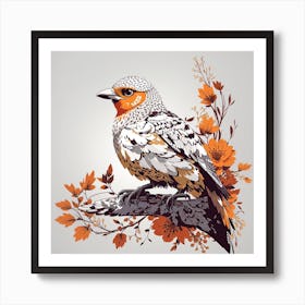Bird In Autumn Art Print