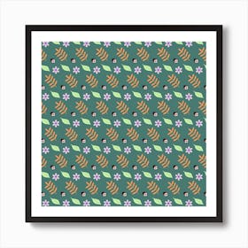 Nature Pattern Spring Green Art Print