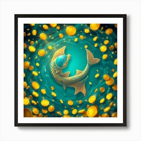 Chinese Zodiac Fish Art Print