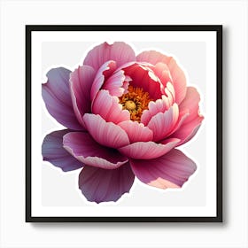 Peony Flower 1 Art Print