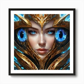 Portrait Of A Warrior bn Art Print