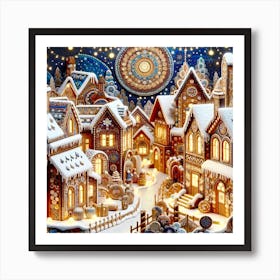 Christmas Village Art Print