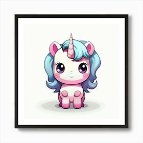 Cute Unicorn 403 Art Print