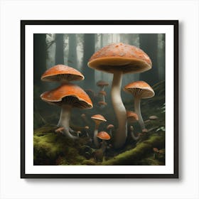 Low light fungi Art Print