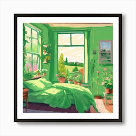 Country bedroom Art Print