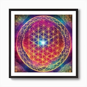 Flower of Life 222 Art Print