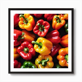 Colorful Peppers 38 Art Print