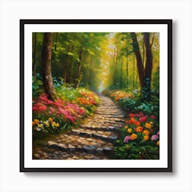 Path In The Woods Art Print