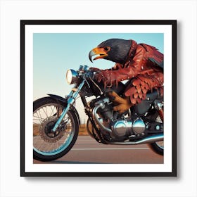 Falcon Rider Art Print