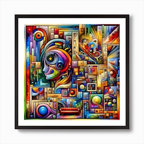 Artistic Mosaic Art Print