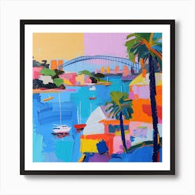 Abstract Travel Collection Sydney Australia 4 Art Print